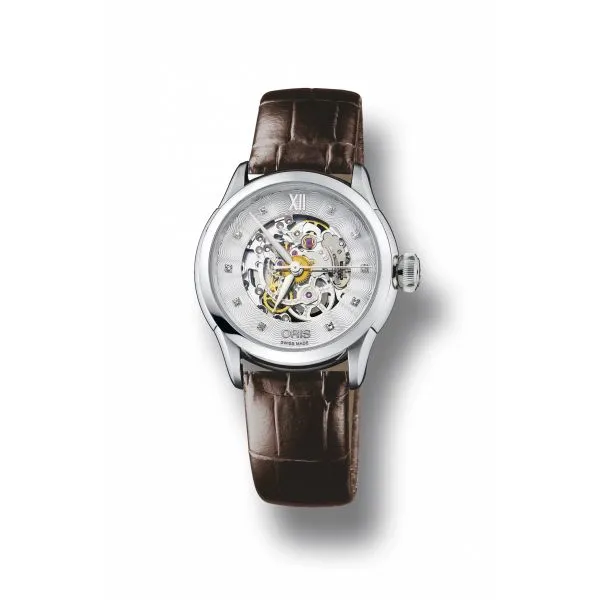 Oris artelier outlet skeleton diamonds